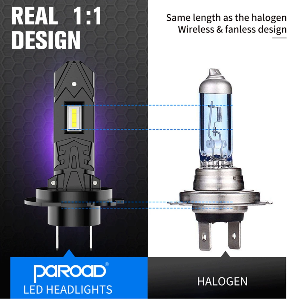 2pcs H7 LED Headlight Bulb 6500K 50W 16000LM 10-16V Conversion Kit Super White Car Light Headlamp Car Fog Light Lamp
2pcs H7 LED Headlight Bulb 6500K 50W 16000LM 10-16V Conversion Kit Super White Car Light Headlamp Car Fog Light Lamp