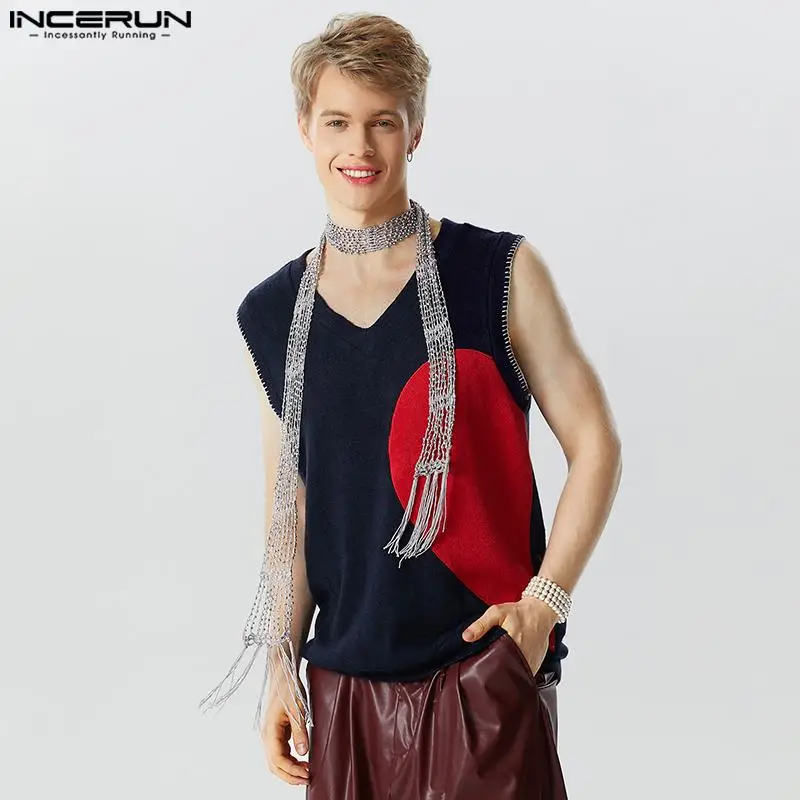 INCERUN Tops 2023 American Style Men Knitted V-neck Love Patch Pattern Vests Casual Party Shows Male Hot Selling Waistcoat S-5XL
INCERUN Tops 2023 American Style Men Knitted V-neck Love Patch Pattern Vests Casual Party Shows Male Hot Selling Waistcoat S-5XL