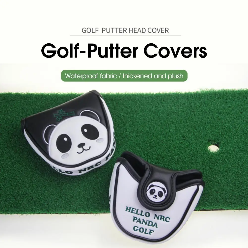 Golf Club Cover Semicircle/L-Shaped Thick Plush Panda Pattern Protective Waterproof Faux Leather Golf Putter Headcover Protector
Golf Club Cover Semicircle/L-Shaped Thick Plush Panda Pattern Protective Waterproof Faux Leather Golf Putter Headcover Protector