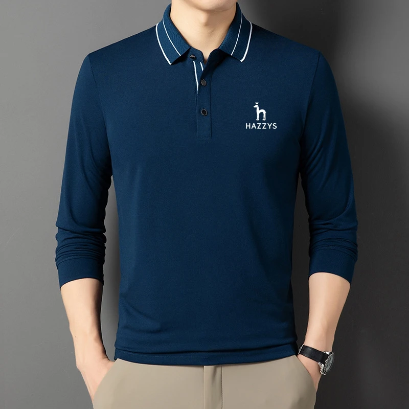 New Fashion Solid Polo Shirt HAZZYS Korean Fashion Clothing Long Sleeve Casual Fit Slim Man Polo Shirt Button Collar Tops
New Fashion Solid Polo Shirt HAZZYS Korean Fashion Clothing Long Sleeve Casual Fit Slim Man Polo Shirt Button Collar Tops
