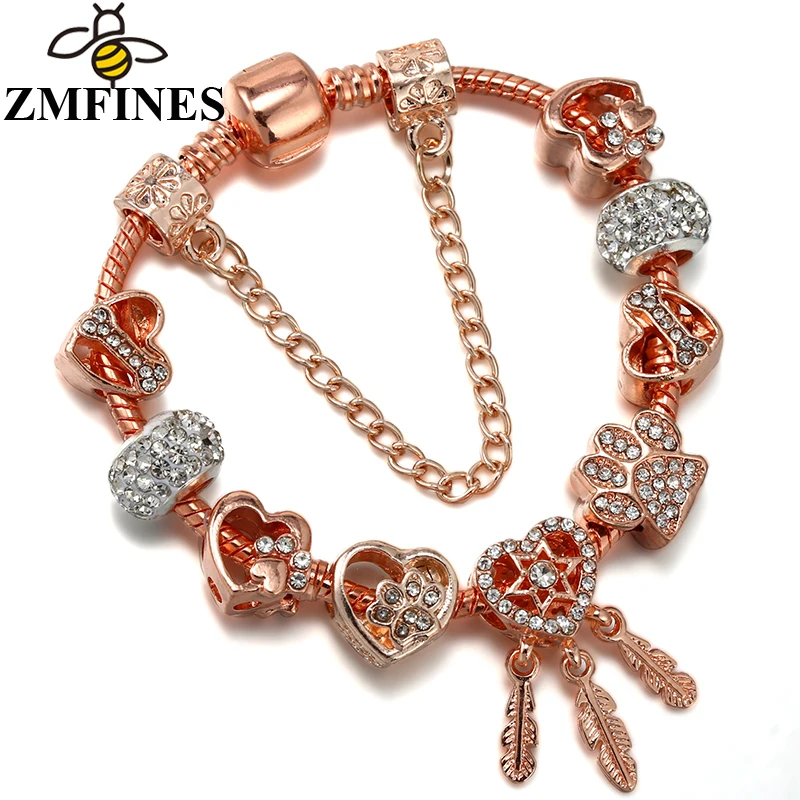 Classics Charms Bracelets For Women With Snake Chain Heart-shaped Crystal DIY Charms Beads Pendants Jewelry Dropshipping
Classics Charms Bracelets For Women With Snake Chain Heart-shaped Crystal DIY Charms Beads Pendants Jewelry Dropshipping