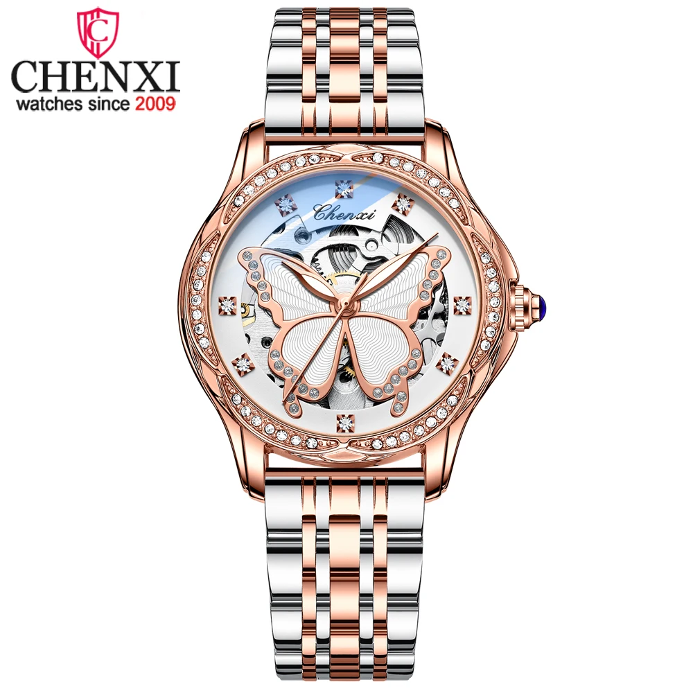 CHENXI Women Automatic Machine Watch Top Brand Luxury Creative Steel Women's Bracelet Watches Waterproof Ladies Wrist Watch
CHENXI Women Automatic Machine Watch Top Brand Luxury Creative Steel Women's Bracelet Watches Waterproof Ladies Wrist Watch
