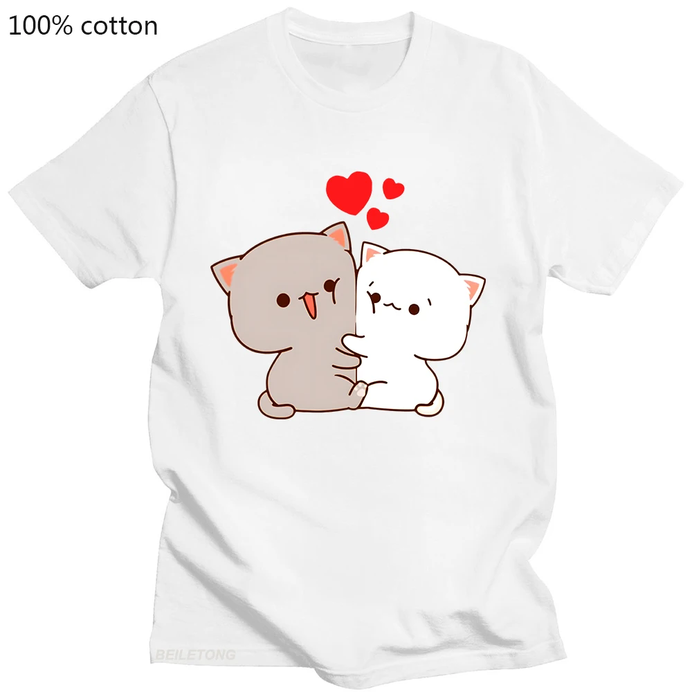 Cute Cat Summer Funny T Shirt For Women/Men Goma Mochi Peach Cats Kawaii Cartoon T-shirt 100% Cotton Graphic Tees Plus Fashion
Cute Cat Summer Funny T Shirt For Women/Men Goma Mochi Peach Cats Kawaii Cartoon T-shirt 100% Cotton Graphic Tees Plus Fashion