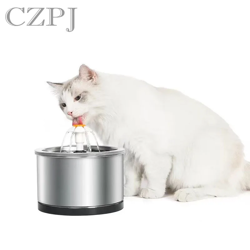 2.5L Stainless Steel Automatic Circulation Pet Dog Water Dispenser Drinking Cat Water Fountain
2.5L Stainless Steel Automatic Circulation Pet Dog Water Dispenser Drinking Cat Water Fountain