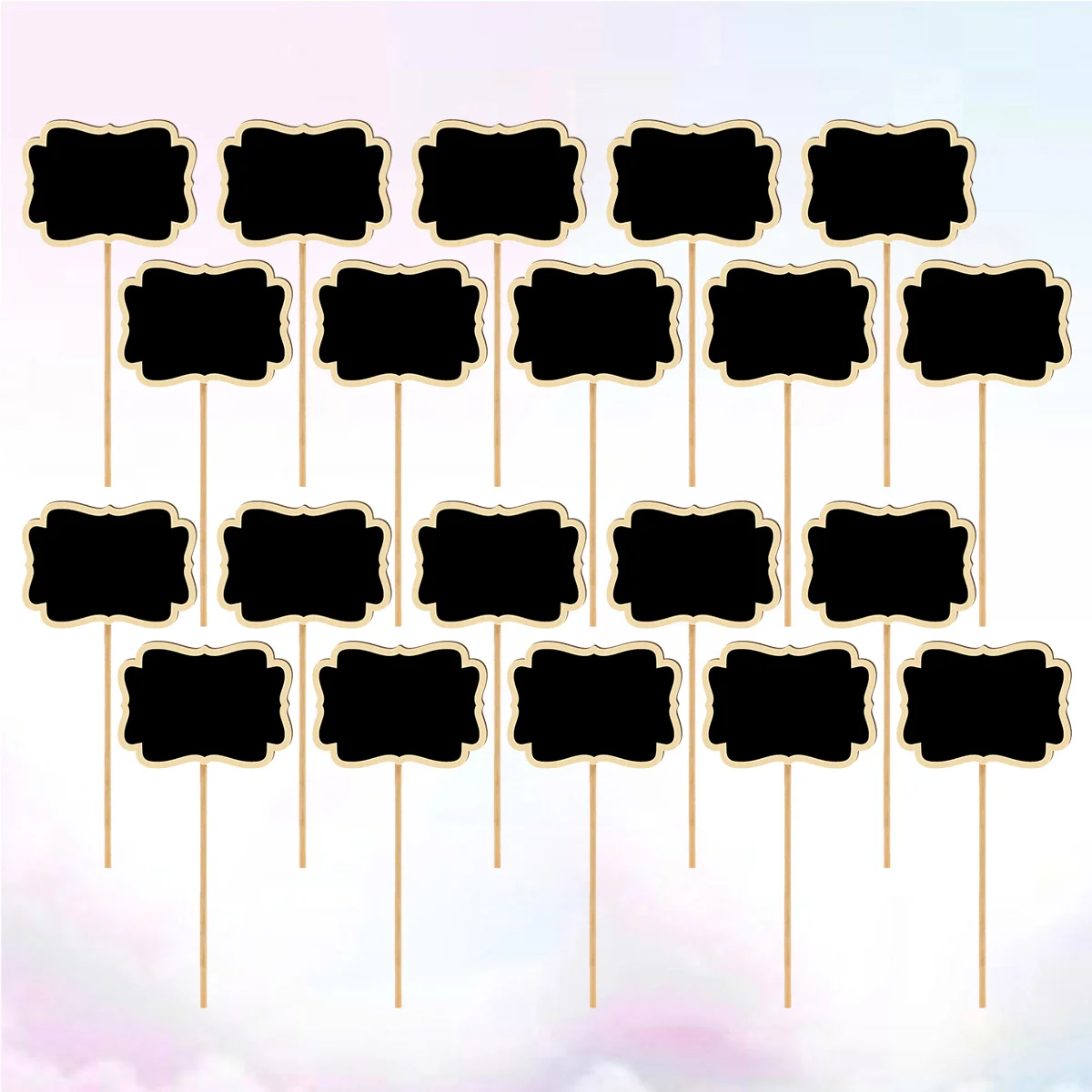 20 Pcs Plastic Flower Pots Outdoors Black Board Garden Makers Small Blackboard Bamboo
20 Pcs Plastic Flower Pots Outdoors Black Board Garden Makers Small Blackboard Bamboo