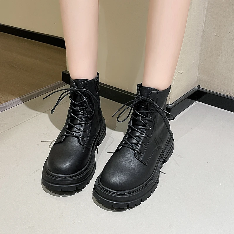 Women Platform Boot Autumn Lace-up Women's Boots Outdoor Mid Heel Ladies Walking Booties Daily Dress Plus Size Female Zip Botas
Women Platform Boot Autumn Lace-up Women's Boots Outdoor Mid Heel Ladies Walking Booties Daily Dress Plus Size Female Zip Botas