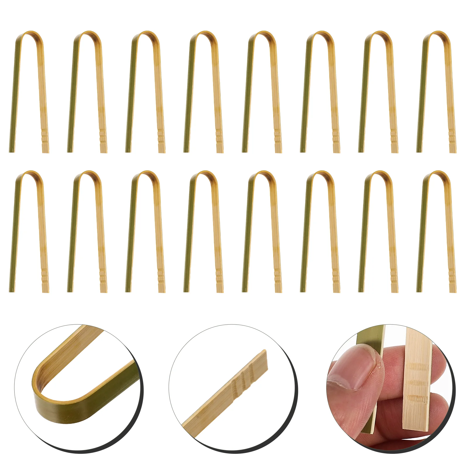 

25 Pcs Toddlers Toys Clip Fine Motor Tools 10X2X0.8CM Tweezers Bamboo Tongs Toddler