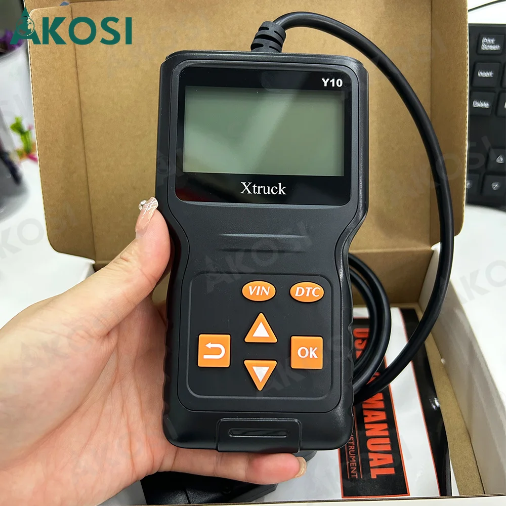 Универсальный OBD2 сканер Xtruck Y10, диагностическое устройство для считывания кодов двигателя, получение информации о транспортном средстве, поток данных в реальном времени
Универсальный OBD2 сканер Xtruck Y10, диагностическое устройство для считывания кодов двигателя, получение информации о транспортном средстве, поток данных в реальном времени