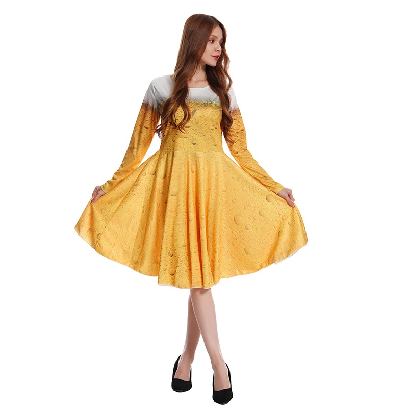 Oktoberfest Dirndl Dress Cosplay Costume German Beer Festival Yellow Bavarian Waitress Outfit Carnival Halloween Fancy Dress
Oktoberfest Dirndl Dress Cosplay Costume German Beer Festival Yellow Bavarian Waitress Outfit Carnival Halloween Fancy Dress