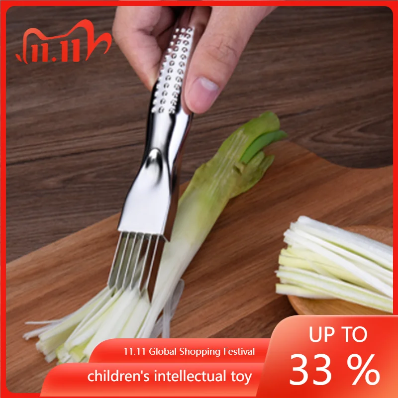 

Stainless Steel Onion Cutter Graters Multifunction Onion Garlic Tomato Knife Vegetable Shredders Slicer Kitchen Cooking Gadgets