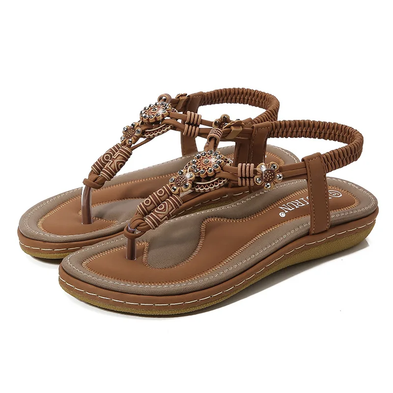 Women Sandals Ethnic Shoes Bohemian Sandalias Wooden Bead Flat Casual Shoes for Women Flip Flop Zapatillas Mujer Chaussure Femme
Women Sandals Ethnic Shoes Bohemian Sandalias Wooden Bead Flat Casual Shoes for Women Flip Flop Zapatillas Mujer Chaussure Femme