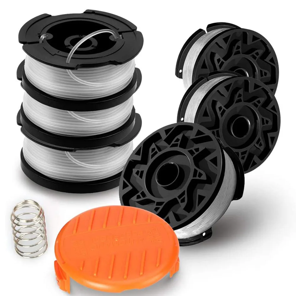 8Pcs For Black & Decker Spool Line Spool Cap Cover Spring Set String Trimmer Replacement Spool AF-100 Garden Power Tool Parts
8Pcs For Black & Decker Spool Line Spool Cap Cover Spring Set String Trimmer Replacement Spool AF-100 Garden Power Tool Parts