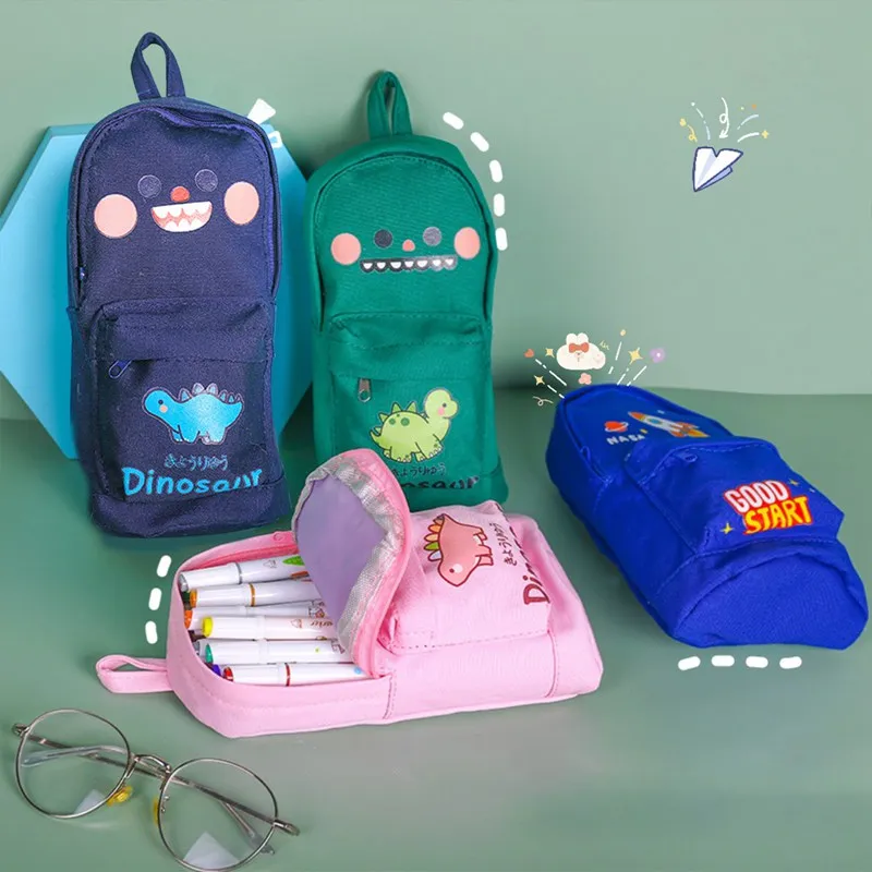 Dinosaur Pattern Large Capacity Pencil Case Portable Canvas Multifunctional Stationery Organizer Pouch Storage Bag
Dinosaur Pattern Large Capacity Pencil Case Portable Canvas Multifunctional Stationery Organizer Pouch Storage Bag