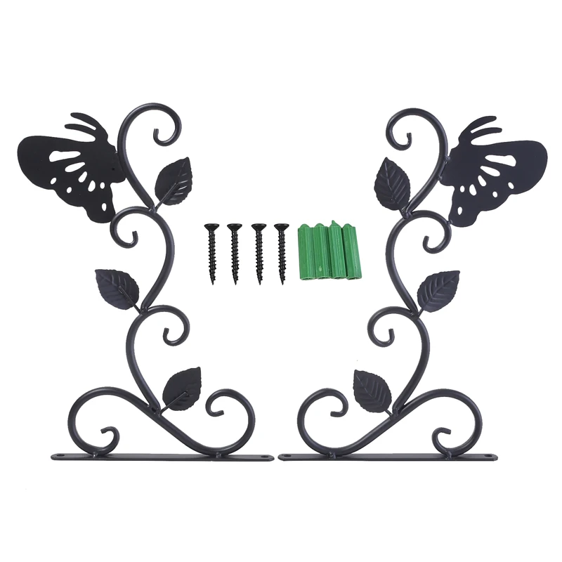 Вешалка для хранения 2 шт., подставка для цветов на балконе, кронштейн для растений, железные кованые корзины, современные аксессуары для укр... 
Вешалка для хранения 2 шт., подставка для цветов на балконе, кронштейн для растений, железные кованые корзины, современные аксессуары для укр...