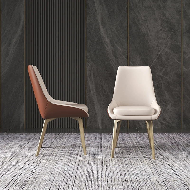 Nordic Dining Chair Simple Luxury Post-Modern High-End Restaurant Household Solid Wood Leather Chaise Pliante furniture GY50DC
Nordic Dining Chair Simple Luxury Post-Modern High-End Restaurant Household Solid Wood Leather Chaise Pliante furniture GY50DC