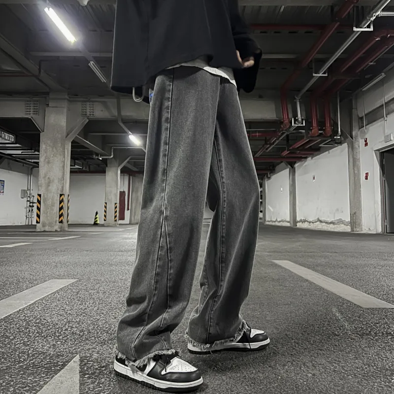 Джинсы мужские прямые в Корейском стиле, Модные свободные повседневные брюки из денима в стиле ретро, уличная одежда в стиле хип-хоп
Джинсы мужские прямые в Корейском стиле, Модные свободные повседневные брюки из денима в стиле ретро, уличная одежда в стиле хип-хоп