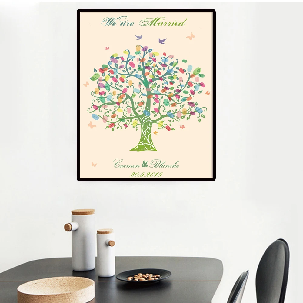 Wedding Fingerprint Tree canvas painting Guest Book Wedding Gifts Canvas Fingerprint Painting DIY Communion Birthday wall poster
Wedding Fingerprint Tree canvas painting Guest Book Wedding Gifts Canvas Fingerprint Painting DIY Communion Birthday wall poster