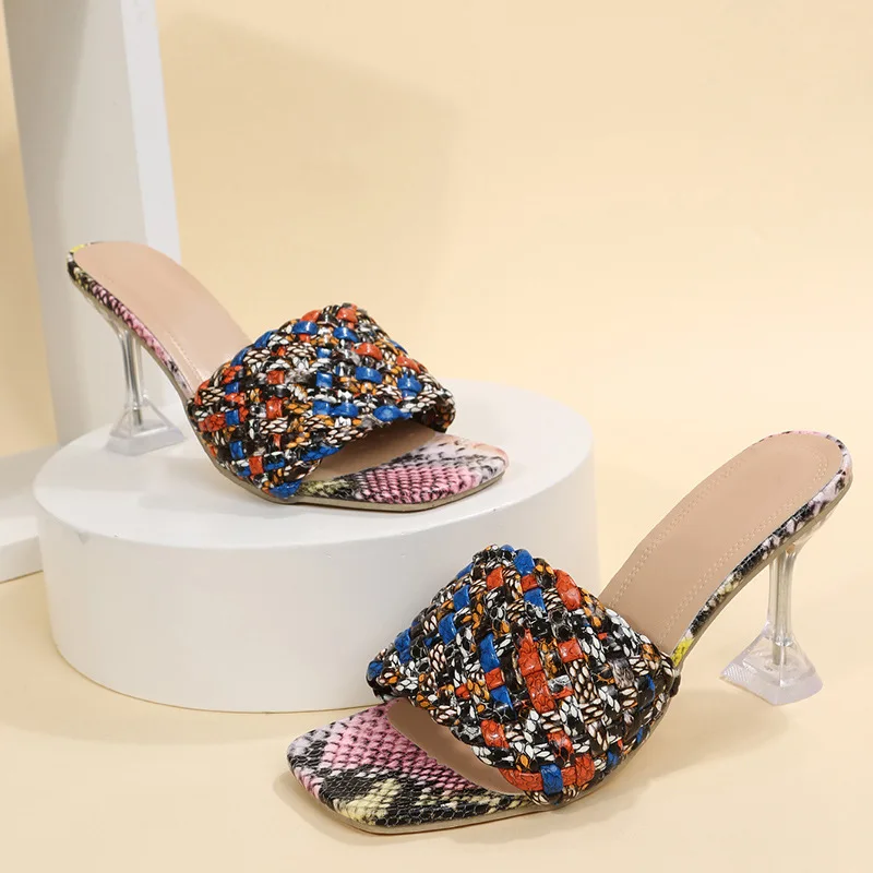 Fashion Strange Style Heel PVC Transparent Clear Women Sandals Peep Toe Summer New Design Slippers Weave Outdoor Women Shoes
Fashion Strange Style Heel PVC Transparent Clear Women Sandals Peep Toe Summer New Design Slippers Weave Outdoor Women Shoes