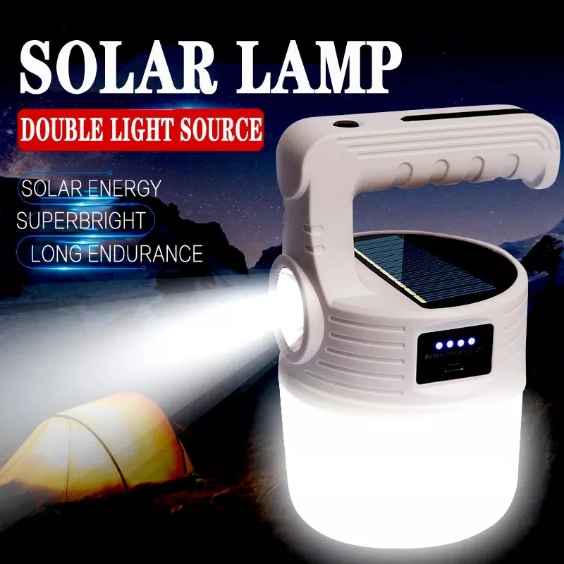 Solar Rechargeable Bulb Light Portable Outdoor Camping Lanterns USB Charging Waterproof Emergency Lights Fishing Lamp with Hook
Solar Rechargeable Bulb Light Portable Outdoor Camping Lanterns USB Charging Waterproof Emergency Lights Fishing Lamp with Hook