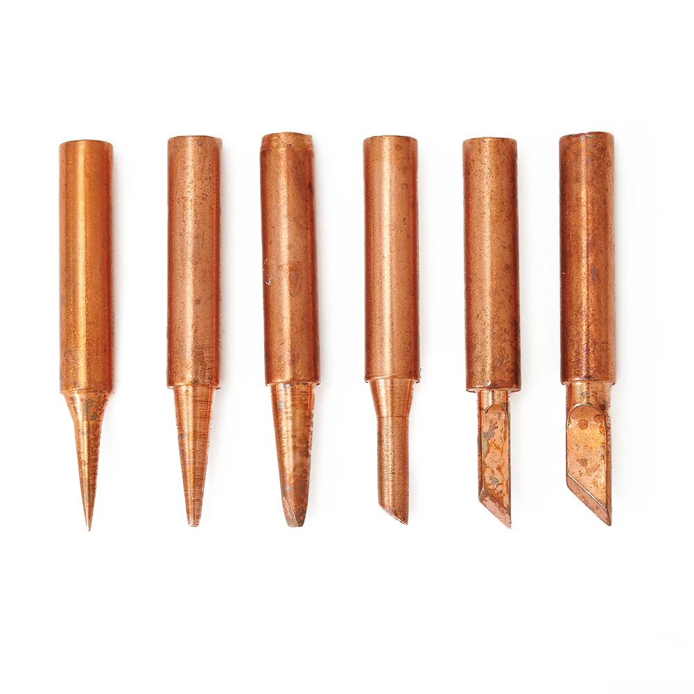 Hand Soldering Set Tips Accessories Welding Tool 936/937/938/969/8586/852D Lot 6pcs Kit 6 shapes Copper Solder
Hand Soldering Set Tips Accessories Welding Tool 936/937/938/969/8586/852D Lot 6pcs Kit 6 shapes Copper Solder
