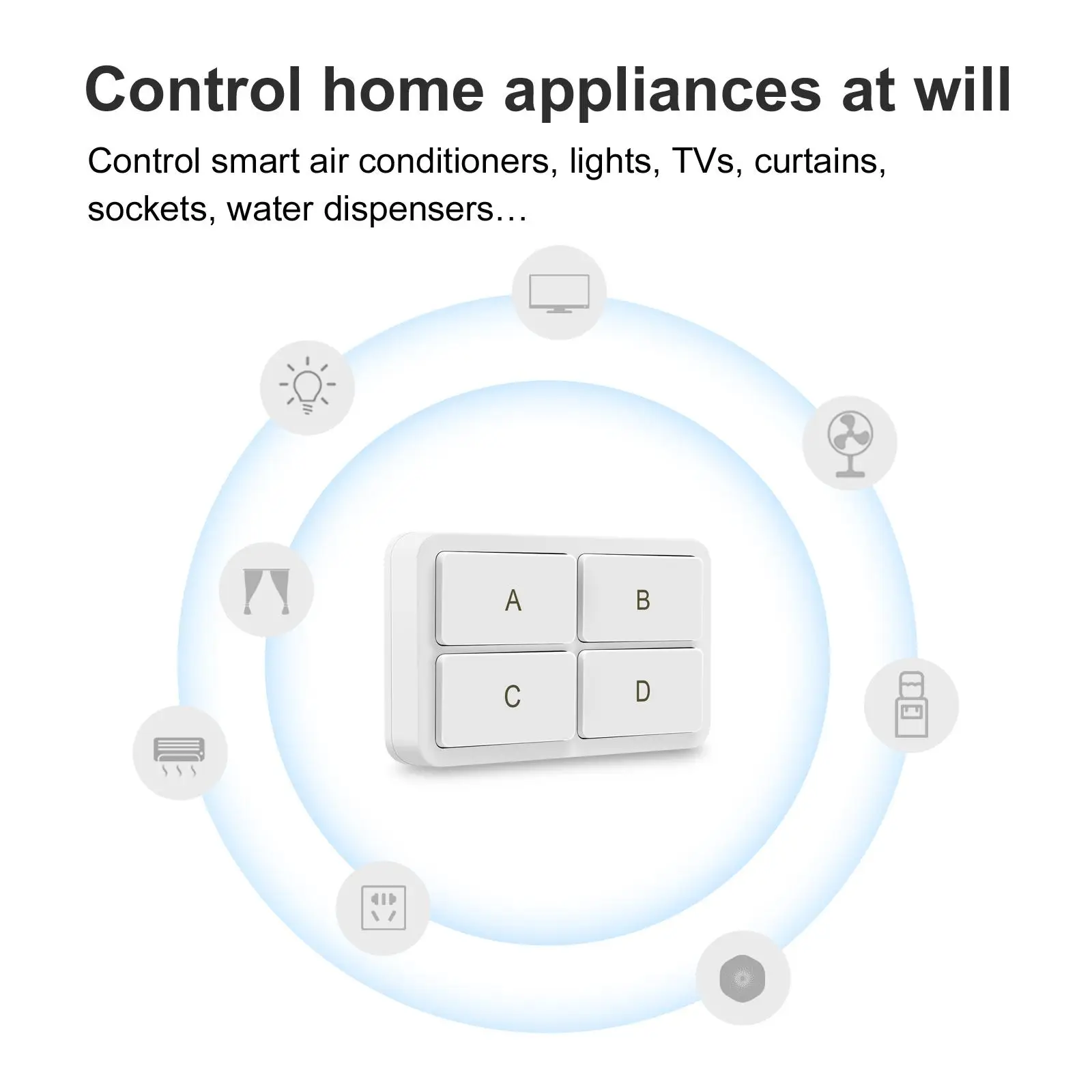 4 Gang Tuya ZigBee Wireless 12 Scene Smart Switch Push Button Controller Smart Home Auto Scenario For Tuya Zigbee
4 Gang Tuya ZigBee Wireless 12 Scene Smart Switch Push Button Controller Smart Home Auto Scenario For Tuya Zigbee
