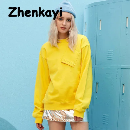 Zhenkayi Sweater Women's Spring and Autumn Pullover Round Neck Casual Loose Fleece Women's Style womens winter tops
Zhenkayi Sweater Women's Spring and Autumn Pullover Round Neck Casual Loose Fleece Women's Style womens winter tops