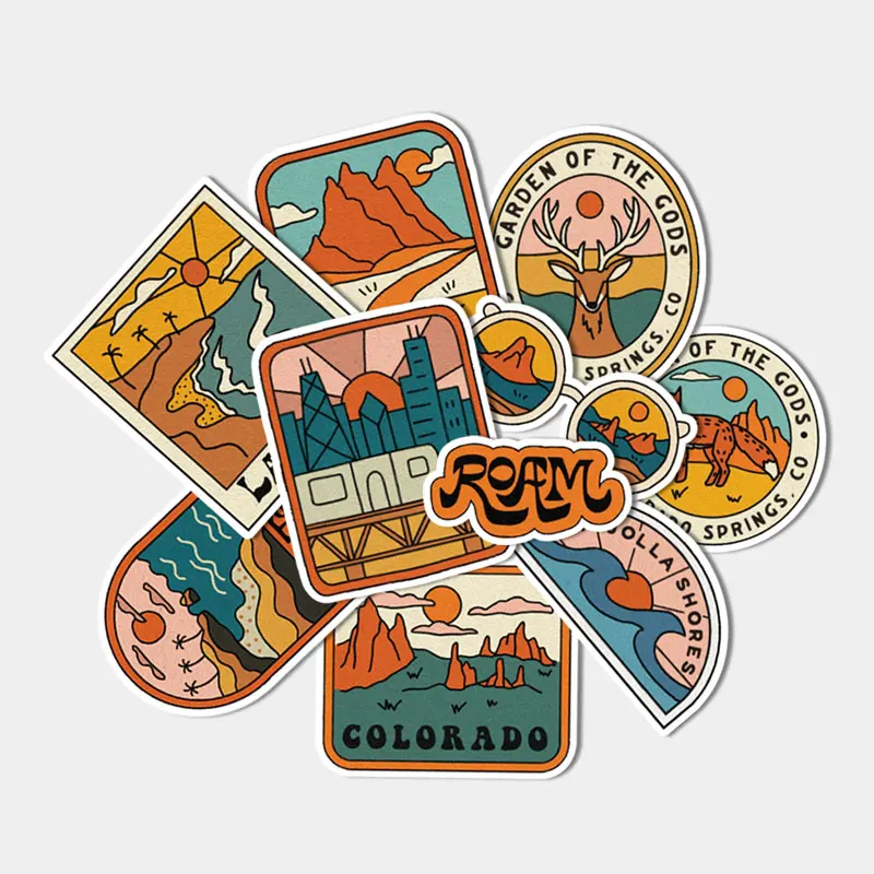 10pcs Set Outdoor Logo Stickers Pack Camping Decals Waterproof Vinyl for Laptop Guitar Skateboard Fridge Stickers Kid Gifts
10pcs Set Outdoor Logo Stickers Pack Camping Decals Waterproof Vinyl for Laptop Guitar Skateboard Fridge Stickers Kid Gifts