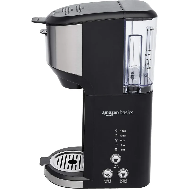 Капсульная Кофеварка Basics Dual Brew с одним обслуживанием, 14 унций, черная и SS, 5,98 дюйма D x 9,44 дюйма W x 14,17 дюйма H
Капсульная Кофеварка Basics Dual Brew с одним обслуживанием, 14 унций, черная и SS, 5,98 дюйма D x 9,44 дюйма W x 14,17 дюйма H