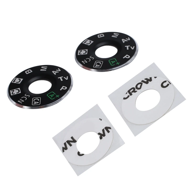 2 Turntable Top Cover Buttons For Canon 6D Mode Dial Turntable SMD Label Nameplate With Adhesive 
2 Turntable Top Cover Buttons For Canon 6D Mode Dial Turntable SMD Label Nameplate With Adhesive