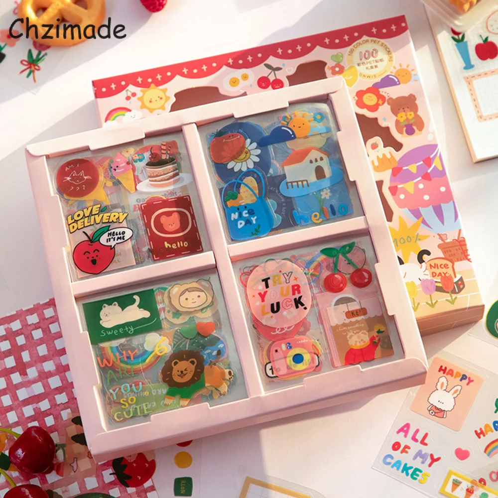 Chzimade, 100 шт., милые Мультяшные наклейки для журнала, Подарочная коробка, милые канцелярские принадлежности для домашних животных, скрапбукин...
Chzimade, 100 шт., милые Мультяшные наклейки для журнала, Подарочная коробка, милые канцелярские принадлежности для домашних животных, скрапбукин...
