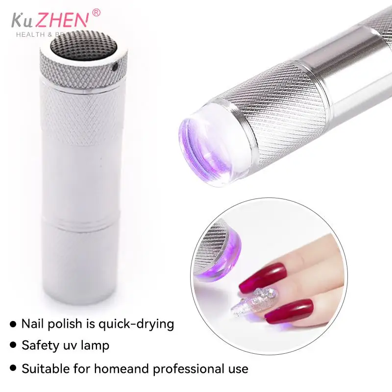 1pcs Nail Art UV Mini Flashlight With Stamper Portable Silicone Handheld LED Light Nails Polish Dryer Quick Dry Manicure Lamp
1pcs Nail Art UV Mini Flashlight With Stamper Portable Silicone Handheld LED Light Nails Polish Dryer Quick Dry Manicure Lamp
