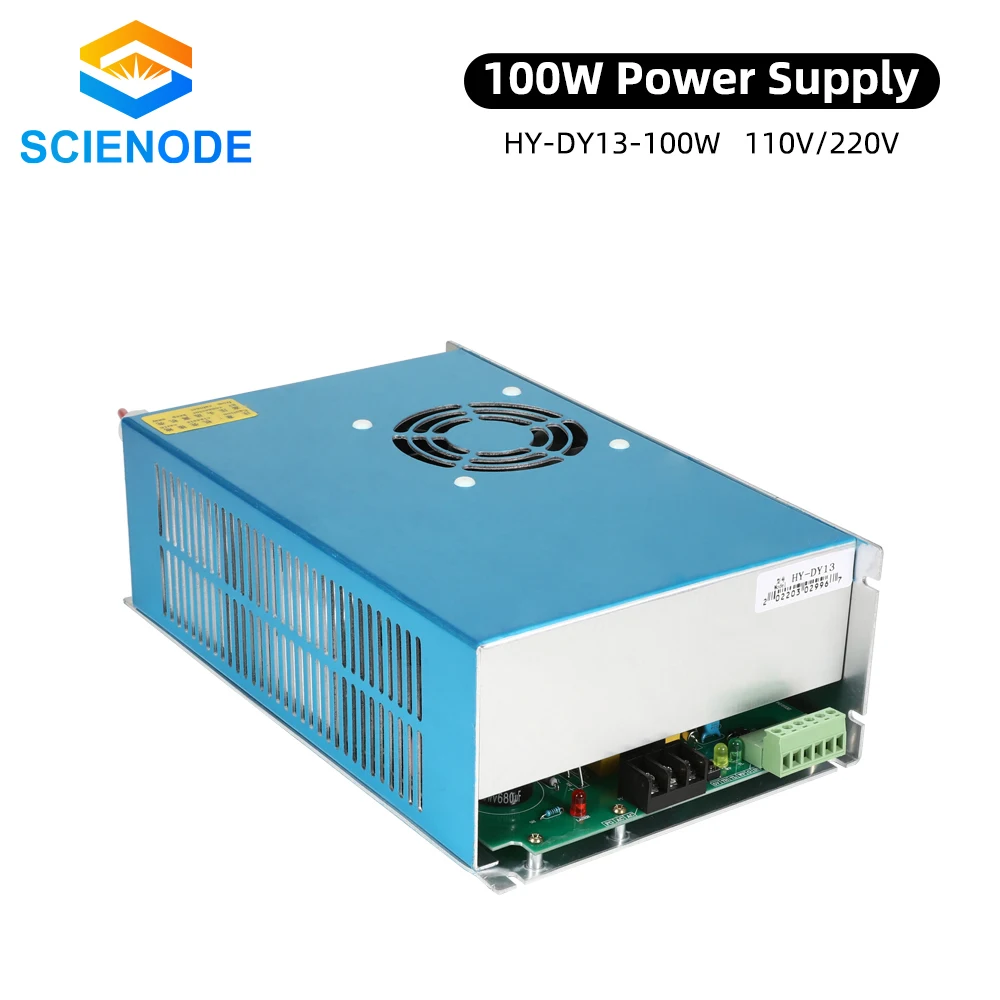 

Scienode DY13 100W CO2 Laser Power Supply HY-DY13 110V 220V For RECI Z2/W2/S2 CO2 Laser Tube Engraving Cutting Machine DY Series