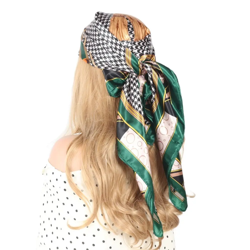 Summer Silk Scarves 90x90 Luxury Handkerchief Fashion Head/Hair Scarf Foulard Femme Satin Kerchief Square Headscarf Bandana
Summer Silk Scarves 90x90 Luxury Handkerchief Fashion Head/Hair Scarf Foulard Femme Satin Kerchief Square Headscarf Bandana