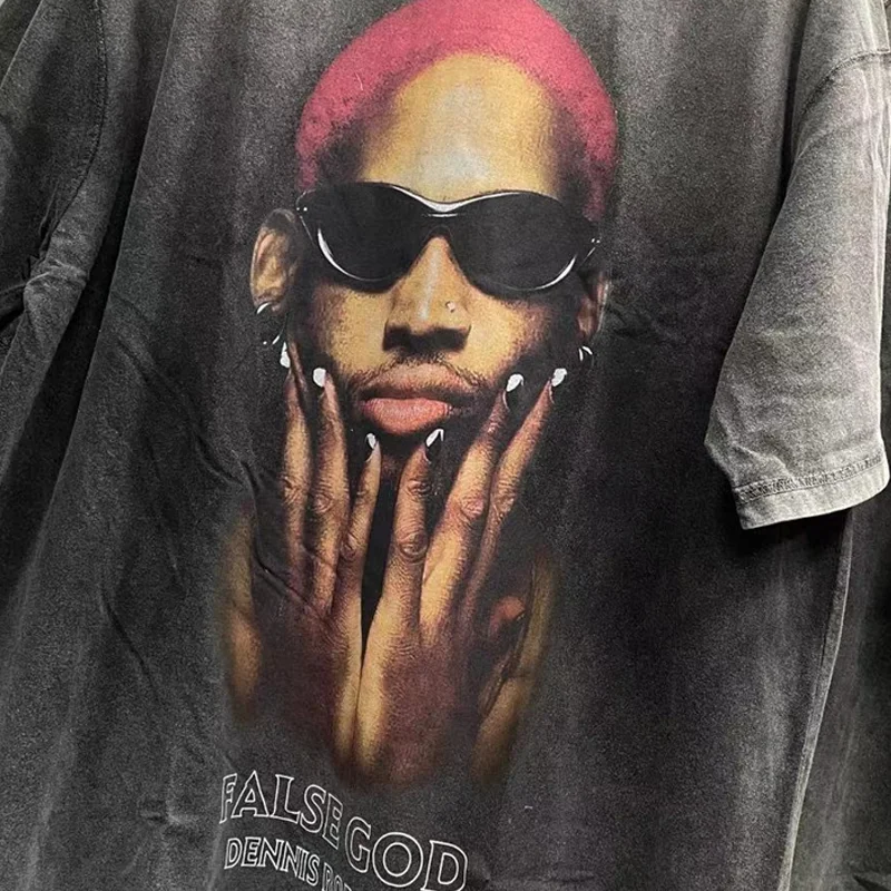 Tideshec Cool Men Cotton DennisRodman Portrait T Shirt Short Sleeve Crew Neck Graphic Fashion T-Shirts Hip Hop Streetwear Tee
Tideshec Cool Men Cotton DennisRodman Portrait T Shirt Short Sleeve Crew Neck Graphic Fashion T-Shirts Hip Hop Streetwear Tee