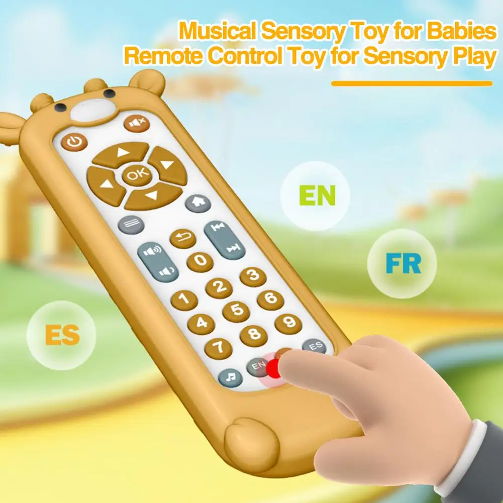 

Детская игрушка на дистанционном управлении с усилением чувствительности, поощряющая творческую игру с детским телевизионным пультом дистанционного управления, игрушка с музыкой, обучающая игра
