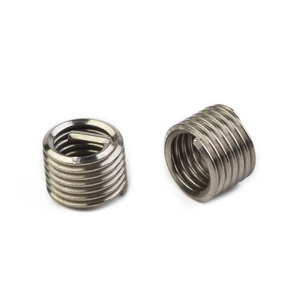 50Pcs Stainless Steel Coiled Wire Helical Screw Bushing Sleeve Set Thread Inserts M8x1.25x1.5D Length Helicoil Thread Repair Kit
50Pcs Stainless Steel Coiled Wire Helical Screw Bushing Sleeve Set Thread Inserts M8x1.25x1.5D Length Helicoil Thread Repair Kit