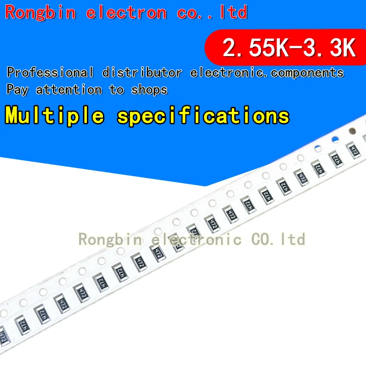 100PCS 1206 SMD resistor 1% 1/2W 2.55K 2.67K 2.8K 3K 2.94K 3.16K 3.24K 3.3K
100PCS 1206 SMD resistor 1% 1/2W 2.55K 2.67K 2.8K 3K 2.94K 3.16K 3.24K 3.3K