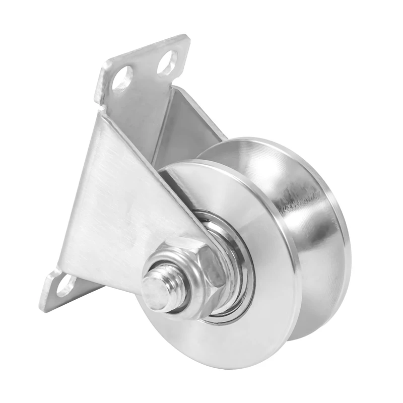 1Pack U-Type Stainless Steel Pulley Block Mute Bearings Groove Sliding Roller Track Wheel
1Pack U-Type Stainless Steel Pulley Block Mute Bearings Groove Sliding Roller Track Wheel
