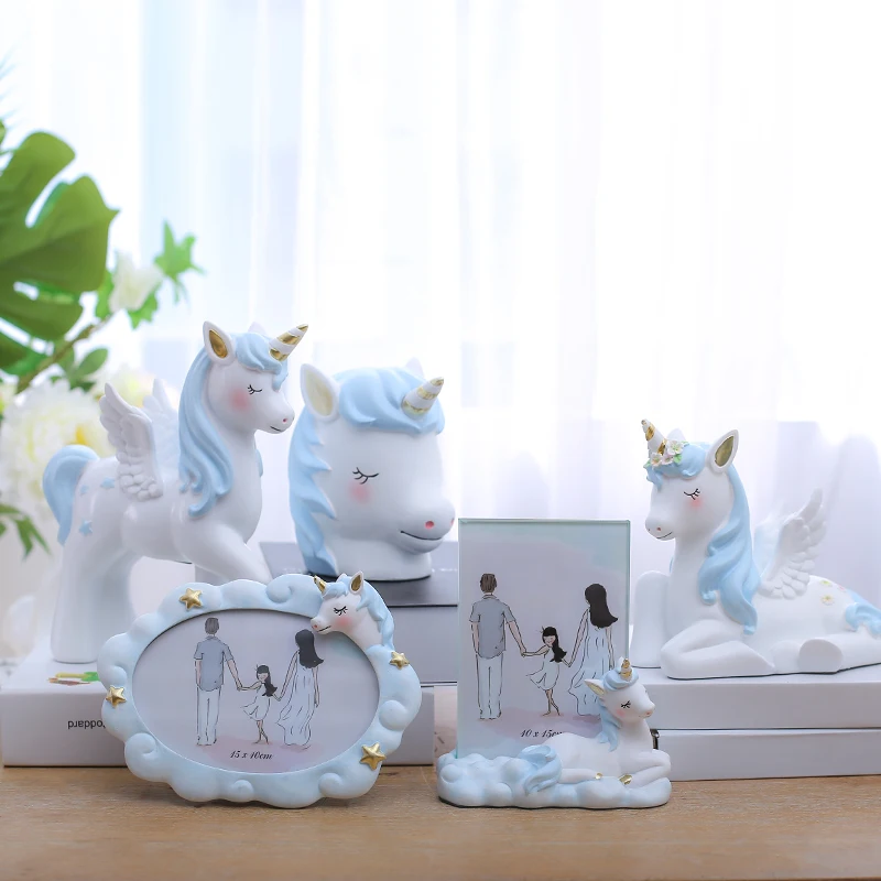 6 7 Inch Unicorn Resin Photo Frame Set Up Pink Blue Child Photo Decoration Nordic Creative Simple Picture Frame
6 7 Inch Unicorn Resin Photo Frame Set Up Pink Blue Child Photo Decoration Nordic Creative Simple Picture Frame