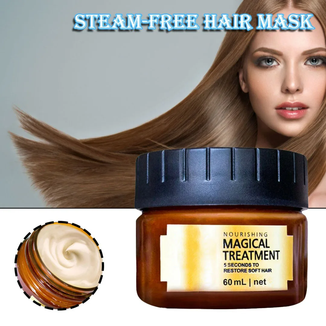 60ml Keratin Hair Mask Hair Roots Restore Hair Care Mask 5 Seconds Repairs Damage Dry Hair Hair Care Products For All Hair Types
60ml Keratin Hair Mask Hair Roots Restore Hair Care Mask 5 Seconds Repairs Damage Dry Hair Hair Care Products For All Hair Types