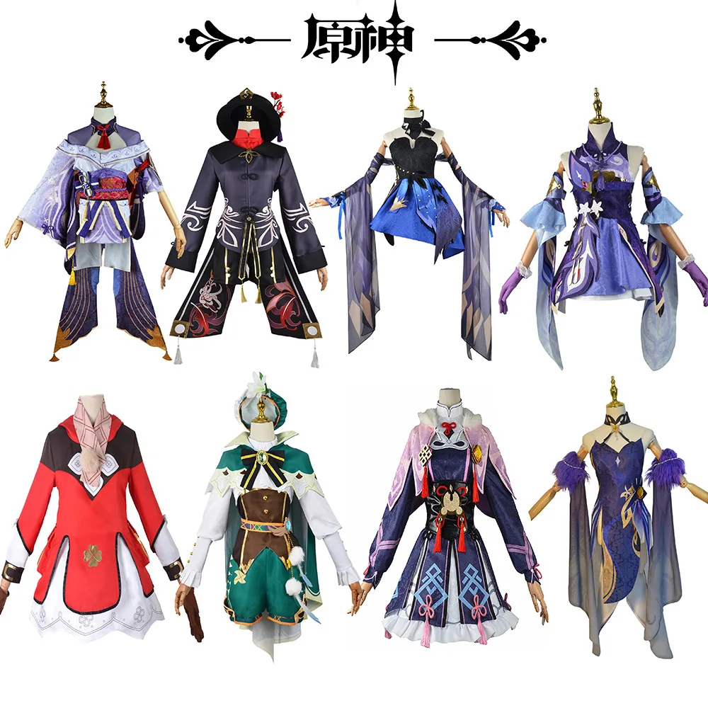 

Genshin Impact Account Game Anime Cosplay Costume Wendy Keqing Walnut Keli Thunder God геншин импакт