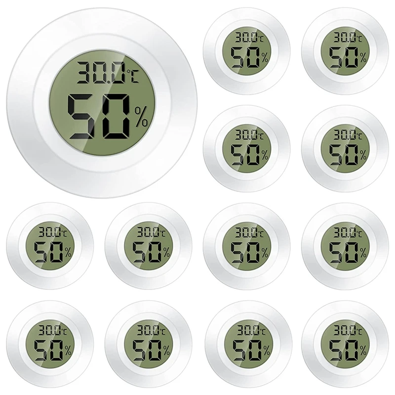 12 Pieces Mini Hygrometer Thermometer Electronic Digital Humidity Gauge Monitor Meter Sensor For Humidors, Greenhouse
12 Pieces Mini Hygrometer Thermometer Electronic Digital Humidity Gauge Monitor Meter Sensor For Humidors, Greenhouse