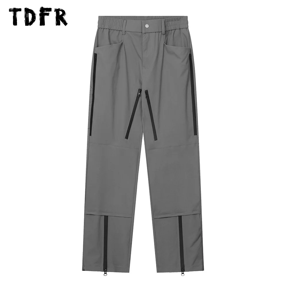Zipper Decoration Cargo Pants Mens Spliced Solid Color Safari Style Loose Straight Trousers Men
Zipper Decoration Cargo Pants Mens Spliced Solid Color Safari Style Loose Straight Trousers Men