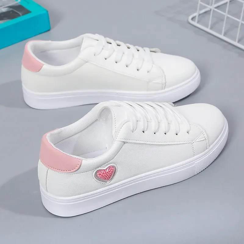 Shoes for Women Pink Heart Shoes Flat Running Sports Lightweight Casual Breathable Shoes Women's Sneakers White Tennis Shoes
Shoes for Women Pink Heart Shoes Flat Running Sports Lightweight Casual Breathable Shoes Women's Sneakers White Tennis Shoes