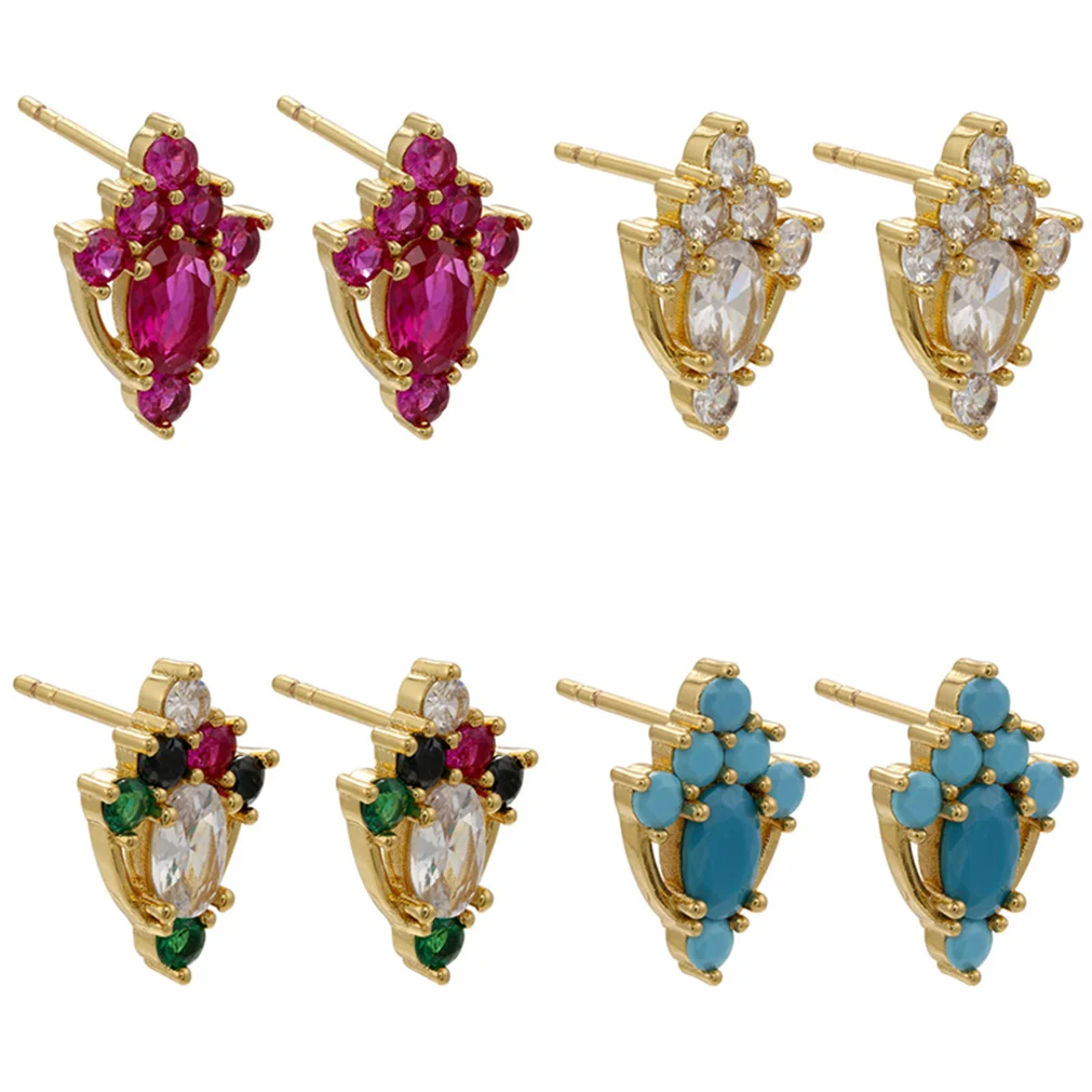 Modern Women Earrings 2022 Micro Paved Zircon Stud Earrings Petite Jewelry Making Charm Korean Earings Bulk Wholesale
Modern Women Earrings 2022 Micro Paved Zircon Stud Earrings Petite Jewelry Making Charm Korean Earings Bulk Wholesale