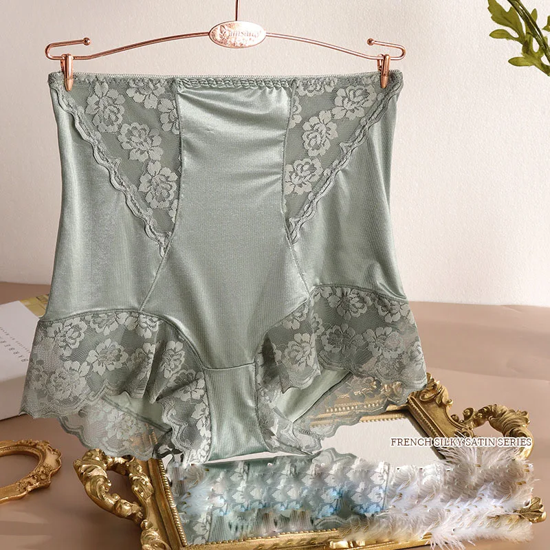 Французское высококачественное атласное нижнее белье с завышенной талией, женское нижнее белье большого размера для ягодиц, Трусы из чистого хлопка с промежностью, женские трусики
Французское высококачественное атласное нижнее белье с завышенной талией, женское нижнее белье большого размера для ягодиц, Трусы из чистого хлопка с промежностью, женские трусики