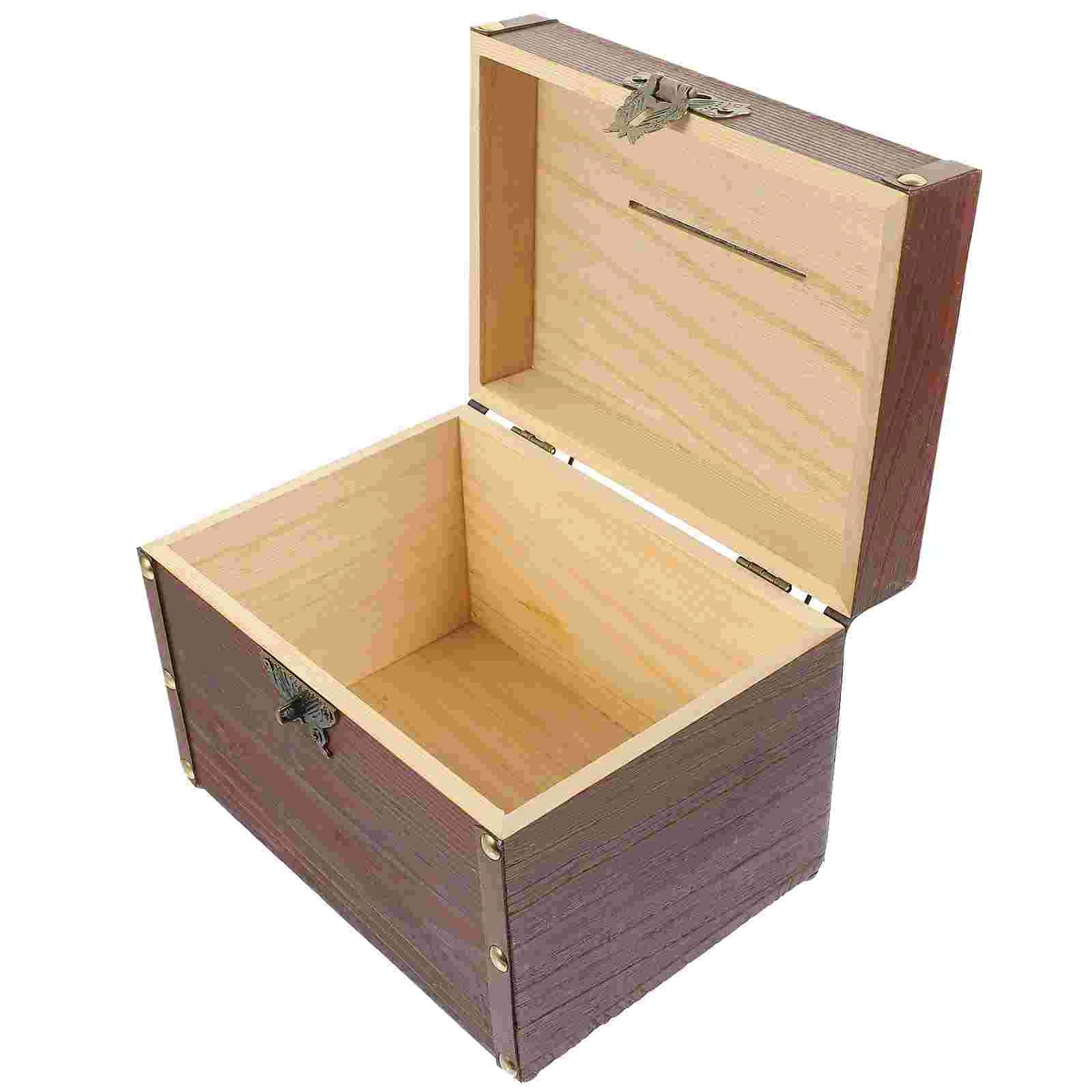 Wooden Piggy Bank Retro Jewelry Case Vintage Coin Jar Kid Money Saving Treasure Kids Container Organizer
Wooden Piggy Bank Retro Jewelry Case Vintage Coin Jar Kid Money Saving Treasure Kids Container Organizer