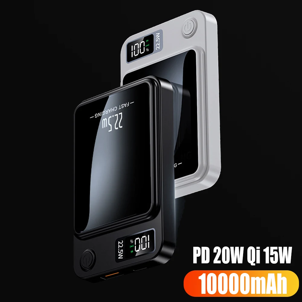 10000mAh Macsafe Powerbank External Auxiliary Battery Magnetic Power Bank 15W Wireless Charge For iphone 12 13 14 Pro Max Mini
10000mAh Macsafe Powerbank External Auxiliary Battery Magnetic Power Bank 15W Wireless Charge For iphone 12 13 14 Pro Max Mini