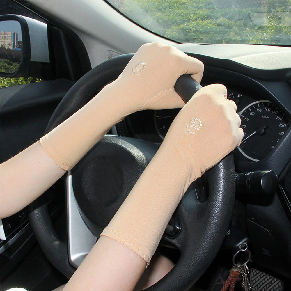 Women Spring Breathable Anti-slip Mid-long Stretch Anti UV Sunscreen Gloves Mittens Driving Glove
Women Spring Breathable Anti-slip Mid-long Stretch Anti UV Sunscreen Gloves Mittens Driving Glove