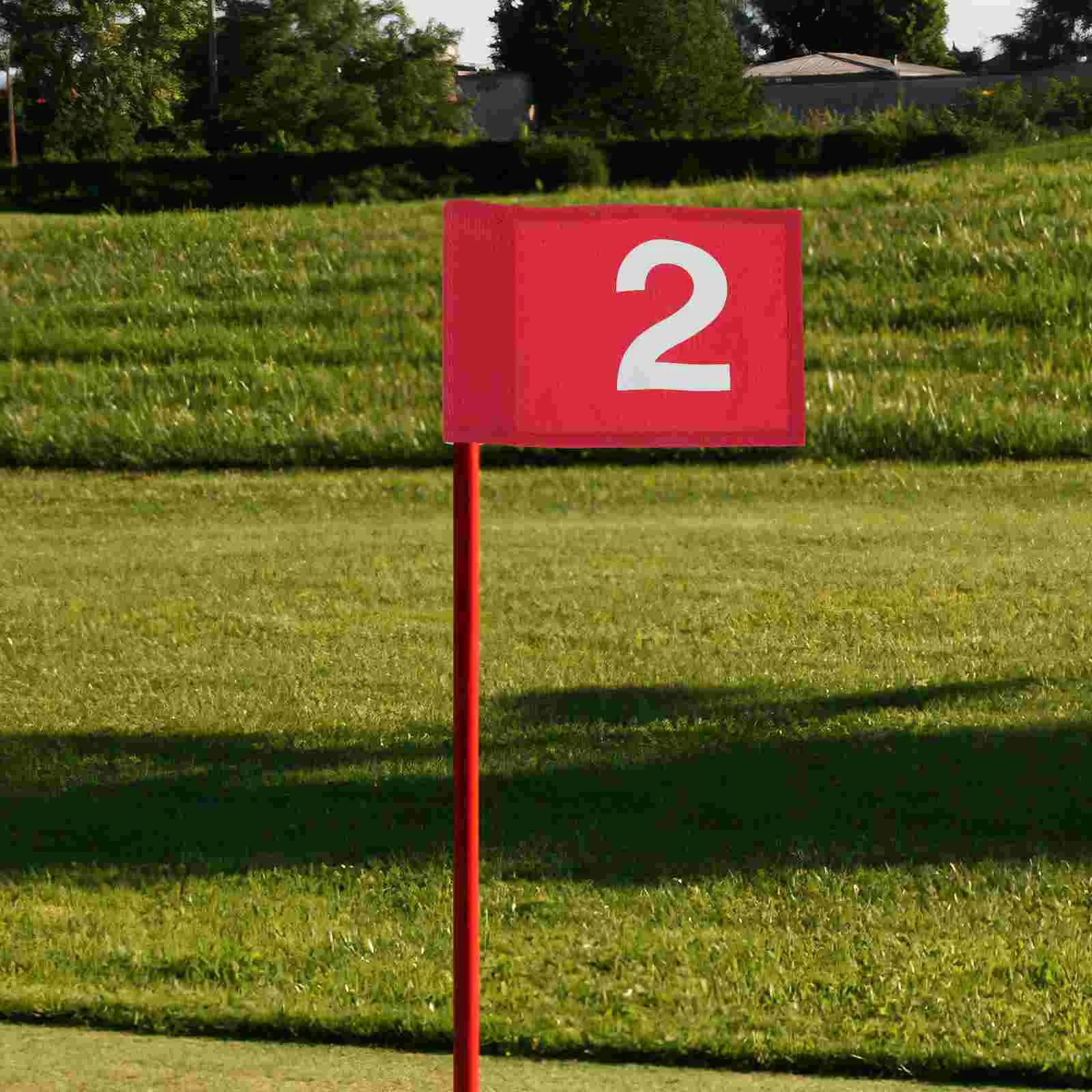 2 шт., зеленый флаг для гольфа 
2 шт., зеленый флаг для гольфа